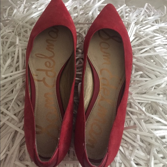 Sam Edelman Suede Rae Pointy Toe Flat - Picture 5 of 12